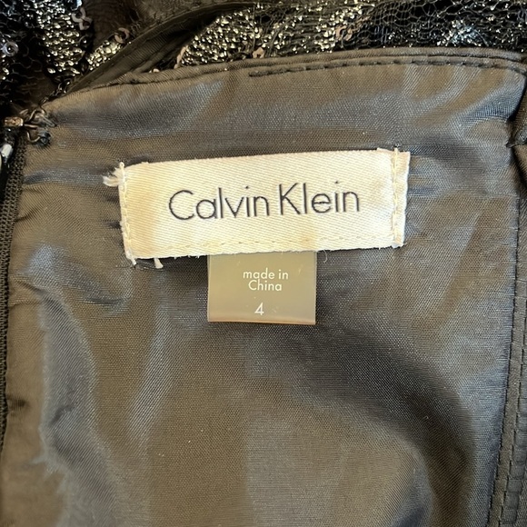 Calvin Klein Evening Gown Black
Metallic Lace Size 4 - Picture 9 of 11